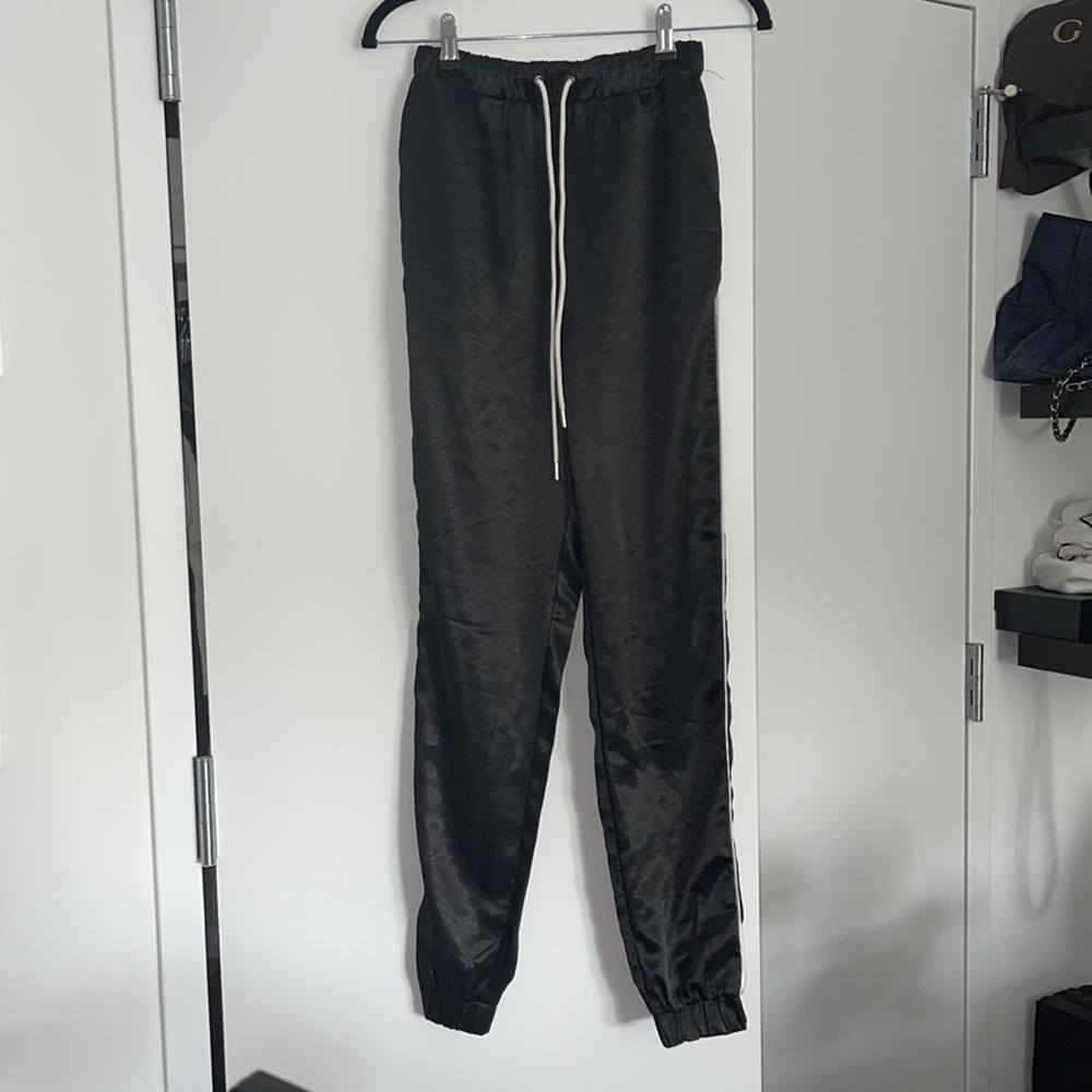 Revolve Satin joggers